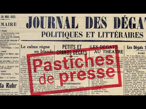 Carte blanche sur les pastiches de presse