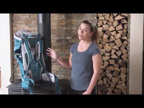 Nešynė Deuter Kid Comfort - Tamsiai mėlyna (gilus rašalas) video
