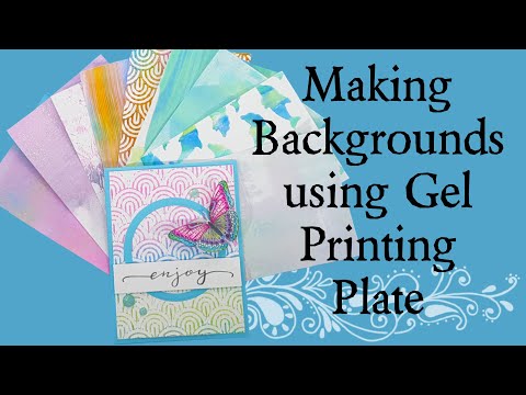 Making Backgrounds using the Gel Press (Recorded Live June 2020)