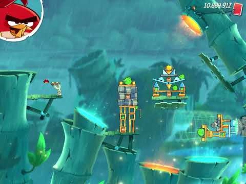 Angry birds 2: level 515 (Bamboo Forest/ Gravity Grove)