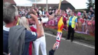 preview picture of video 'George Treadwell Olympic Torch Relay 2012 Harrietsham'