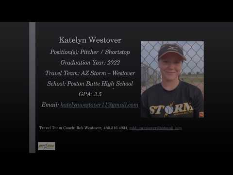 Katelyn Westover Softball Skills Video - 2022 Pitcher SS