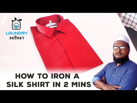 How to iron a silk shirt in 2 mins | Step by step procedure of iron a shirt | Laundry Secret