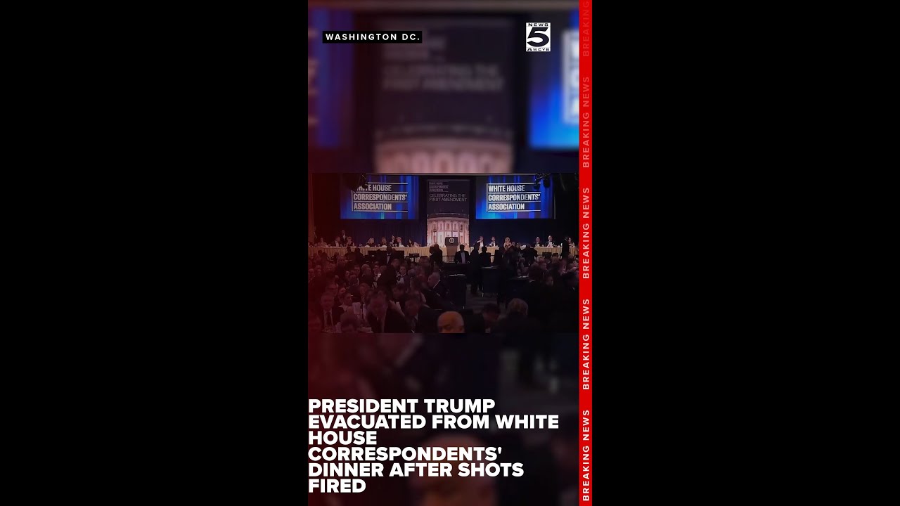 President Trump evacuted from White House Correspondents' Dinner after reports of shooting