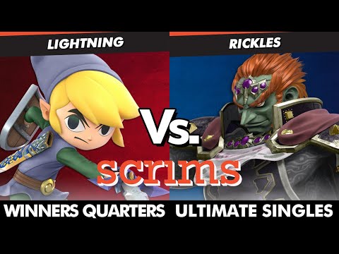 Scrims Showdown 46 Winners Quarters - Lightning (Toon Link) Vs. Rickles (Ganondorf) SSBU Ultimate
