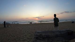 Chennai beach!!!  Shocking 4K Time lapse  Sunrise 