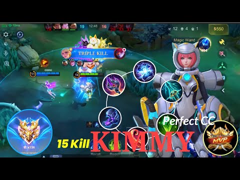 16KILLS WITH KIMMY MID!?!? This BROKEN Build Makes Her UNSTOPPABLE! - MLBB