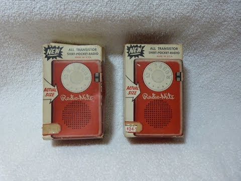 Western Electronics "Radio-Mite" transistor radios (1959?, USA)
