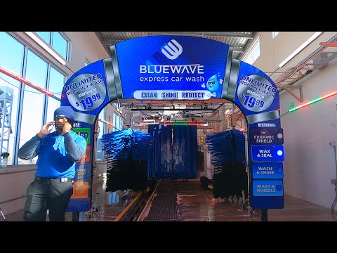 Blue Wave Express Car Wash Tunnel