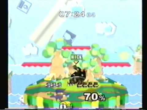 lambchops(falco) vs Nick riddle(link,Bowser)