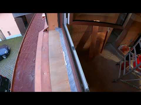 Kupfer Fensterbank kanten und einbauen - Teil 2