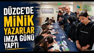 Düzcede Minik Yazarlar İmza Günü Yaptı