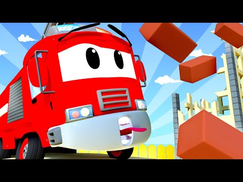 Tom camionul de tractari -  Franck,camionul de pompieri - Orasul Masinilor 🚗 Desene pentru copii