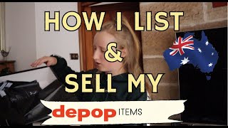 HOW I LIST AND SELL MY DEPOP ITEAMS IN AUSTRALIA!!