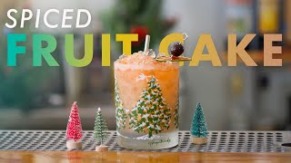 TIKI the HOLIDAY, rum and pineapple fruitcake punch bowl!