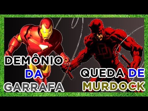 DEMOLIDOR QUEDA DE MURDOCK, HOMEM DE FERRO DEMONIO DA GARRAFA