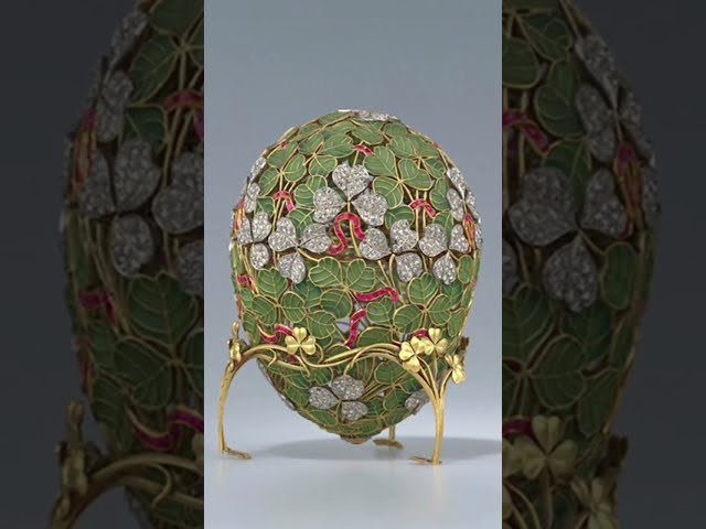 Vídeo relacionado con Huevo de pavo real ruso estilo fabergé imperial, decoración de oro de 24 quilates, cristal austriaco, hecho a mano, artículos de coleccionista, regalos de Navidad, regalo de amor para su aniversario
