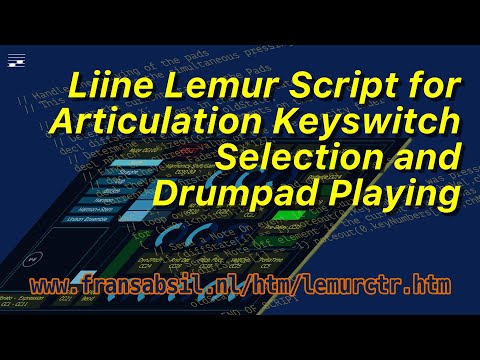 Liine Lemur Script for Articulation Keyswitch Selection and Drumpad Playing