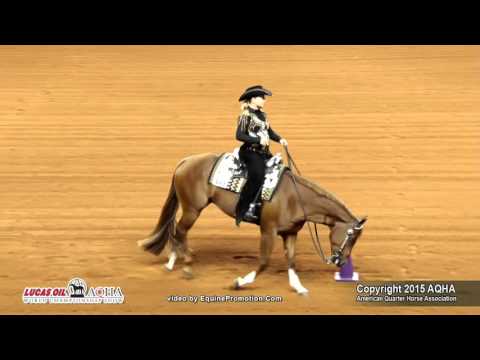 HUNTIN MY ZIPPER ridden by NANCY ANN ALTO-RENFRO  - 2015 AQHA World Show (FINALS-Jr Western Riding)