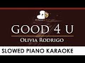 Olivia Rodrigo - good 4 u - HIGHER Key (Piano Karaoke Instrumental)