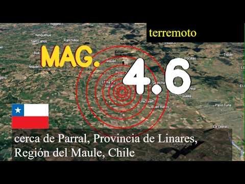 Terremoto cerca de Parral, Provincia de Linares, Región del Maule, Chile actualizaciones en vivo ho