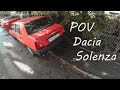 POV Driving Dacia Solenza In Bucharest