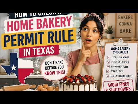 How to check a home bakery permit rule in Texas