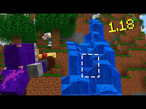 THE SECRET OF THE MOUNT EVEREST WATERFALL IN MINECRAFT!