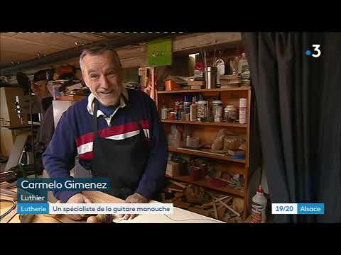 Portrait de Carmelo Gimenez, luthier spécialisé dans les guitares manouches