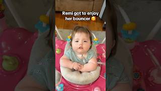 Remi got to enjoy her bouncer 🥰 #remirae #moebiussyndrome #baby #babyoftheyear