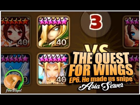 SUMMONERS WAR: The Quest For Wings (RTA Team Building Ep.6 - He made us snipey snipey him)