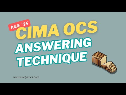 CIMA Operational Case Study (OCS) August 2025 (Halfpenny) - Webinar 3: Answering Technique