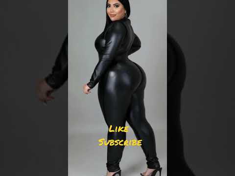 Beautiful plus size women in realest jumpsuit dress. she's looking very beautiful.new collection