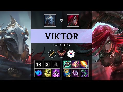 Viktor Mid vs Katarina - KR Grandmaster Patch 25.18