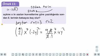 Eğitim Vadisi TYT Matematik 33.Föy Binom Açılımı Konu Anlatım Videoları