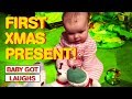 Babies Their First Presents Happy Holidays From Baby Got Laughs