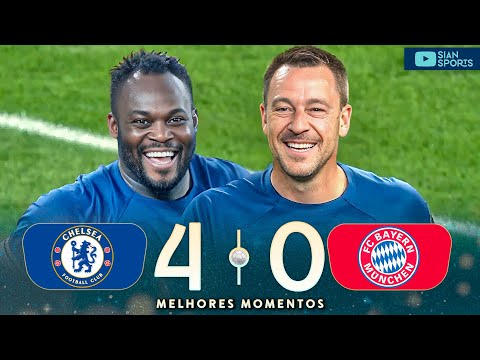 AT AGE 42, TERRY AND ESSIEN RETURNED TO CHELSEA, SCORING GOALS AGAINST BAYERN LEGENDS