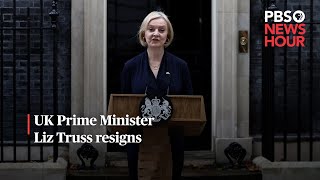 WATCH: UK Prime Minister Liz Truss resigns