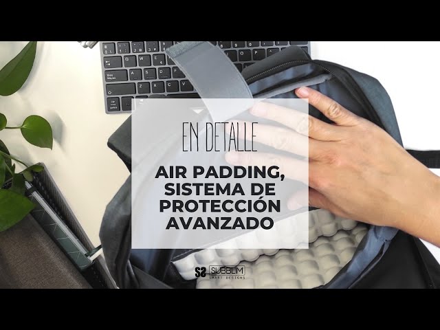 Subblim Air Padding Laptop Bag Maletín para Portátil 15.6" Gris Oscuro video