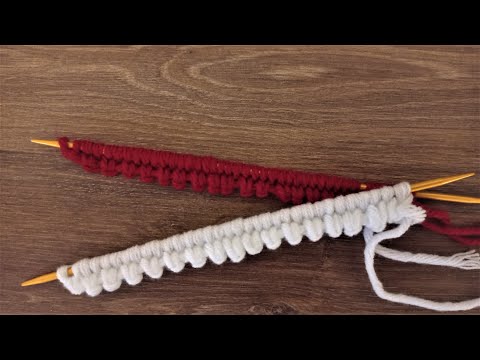 Kante als Anfang des Strickens