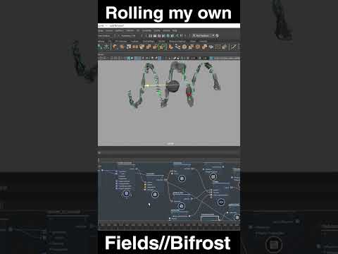 Maya Particle field influences in Bifrost  #bifrost #cgi #maya