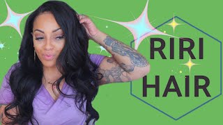 THIS WIG SITE IS LIT BOMB ELASTIC BAND EVER|NATURAL HAIRLINE 😱 RIRIHAIR LACE FRONT WIG
