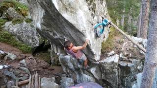 Video thumbnail de Rythmo, 7c+. Magic Wood