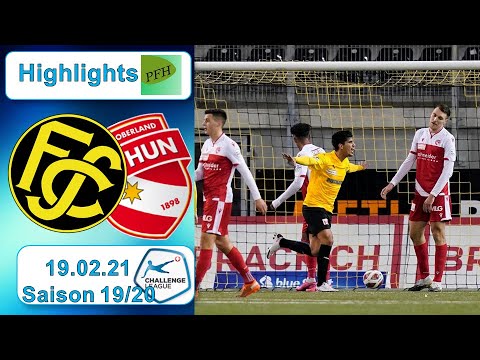 Highlights: FC Schaffhausen vs FC Thun (19.02.21)