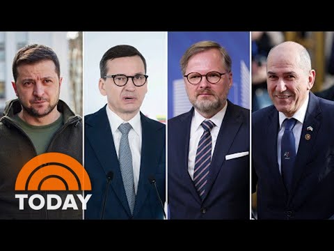 三位國家領導人冒險搭乘出訪基輔 (Three World Leaders To Meet With Zelenskyy Tuesday In Ukraine)