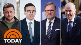 Three World Leaders To Meet With Zelenskyy Tuesday In Ukraine video