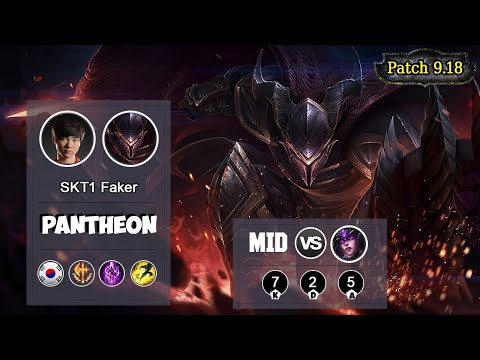 FAKER REMATCH vs BEST MID IN CHINA!   SKT T1 Faker Plays Pantheon Mid vs Knight Syndra!   KR SoloQ