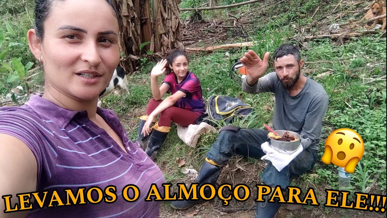 Fomos levar o almoço E OLHA SÓ OQUE ACONTECEU NO CAMINHO.!!!