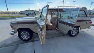 1973 Jeep Wagoneer Start Up and Engine