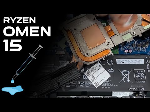 2020 HP OMEN Ryzen 7 Thermal Paste Replacement Guide!